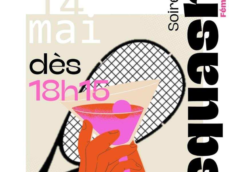 Soirée Squash Féminin à Lausanne – le 14 mai dès 18h15 !